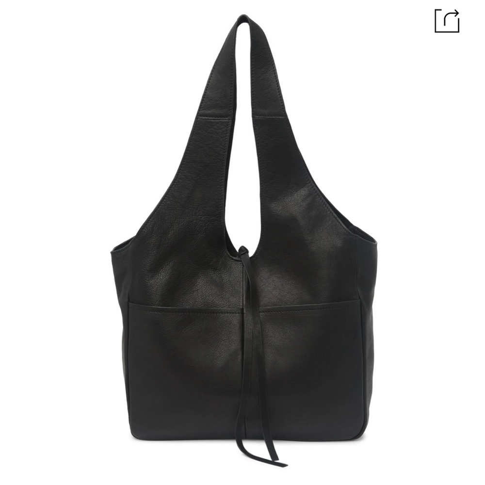 Lucky Brand Black Leather Hobo Bag